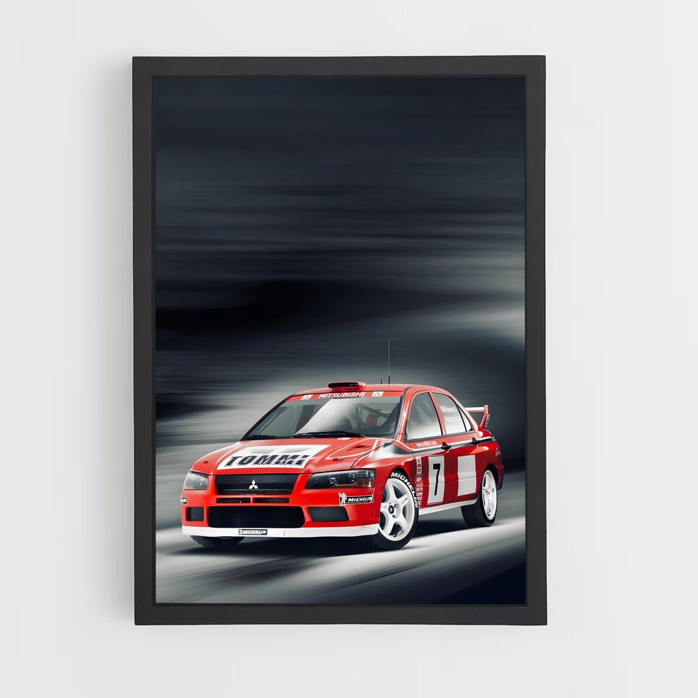 Poster Lancer evolution vii spectaculaire – affiche Mitsubishi (vue 2)